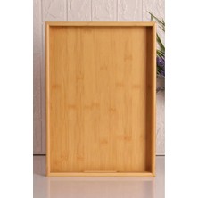 Bambu Desenli Şık Tepsi, Zarif Sunum ve Dekorasyon Için Ideal