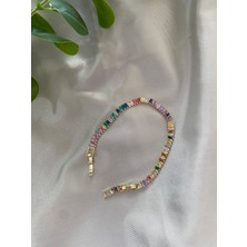 Renkli Taşlı Su Yolu Bileklik