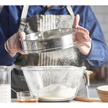 Paslanmaz Çelik Yuvarlak Elek 23X5 Cm, Un Eleme ve Süzme Aracı