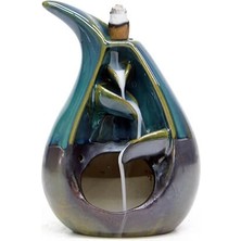 Derin Stok Seramik Dekoratif Şelale Geri Akışlı Tütsülük