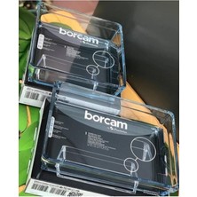 Premium Kare ve Dikdörtgen Borcam Tepsi Seti, Dayanıklı ve Şık Tasarım