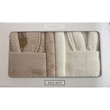 Özdilek Pastoral Aile Seti Krem-Bej Standart