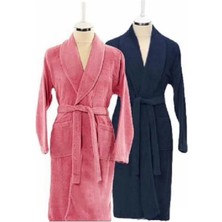 Özdilek Aile Bornoz Seti Trendy Pembe Lacivert