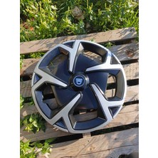 Yk Dacia Sandero / Stepway / Logan / Dokker / Lodgy Uyumlu 15 Inç Jant Kapağı 4'lü Takım Amblem Hediyeli