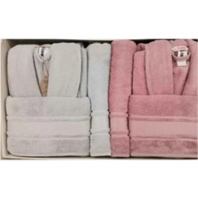 Özdilek Colourist Gri-Pembe Aile Seti