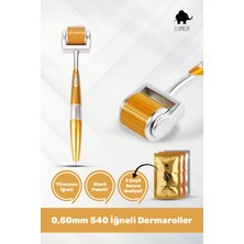 Elamour - Orijinal Titanyum Iğneli - 0,50MM 540 Iğneli Saç ve Cilt Bakım Dermaroller - Serum Seti Hediyeli