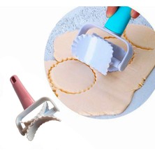 Tırtıklı Daire Şeklinde Hamur Kesici Kurabiye Ruleti Nemere