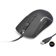 Nemere Mouse Optik 1200–2400 Dpi USB Rgb - Siyah GM170B/LA