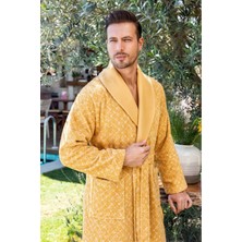 Tusebu Özdilek Erkek Şalyaka Bornoz Beden L – Hardal