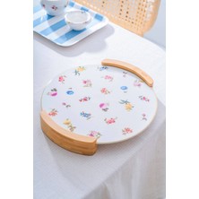 Şık ve Modern Yuvarlak Sunum Tepsisi, Zarif Servis Için Ideal