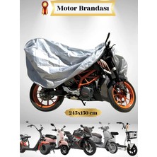 PINAXAR A Kalite Motosiklet Brandası 245X150 Cm. Su Geçirmez, Güneş ve Toz Koruması.
