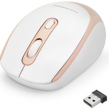 Nemere Kablosuz Mouse 800/1600 Dpi - Beyaz Pembe HDX3406R