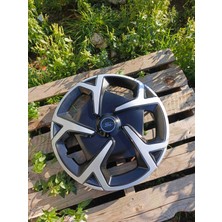 Yk Ford Focus / Fiesta / Tourneo / Courier Uyumlu 15 Inç Jant Kapağı 4'lü Takım Amblem Hediyeli