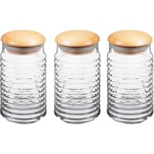 3'lü Vakumlu Cam Kavanoz Seti, Şık ve Pratik Saklama Çözümleri