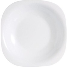 Beyaz Çukur Yemek Tabağı 6’lı 21CM Seti, Şık ve Kullanışlı Tasarım