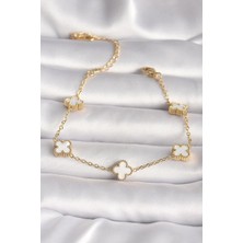 Sb Shopping Çelik Gold Renk Baby Boy Yonca Model Kadın Bileklik