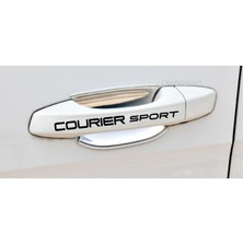 Ruselland Ford Courier Sport Kapı Kolu Özel Yeni Sticker Set 8 Ad 10*1,5 cm