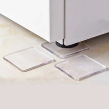 Depozee Yumurcak Shop® 4 Adet Silikon Şeffaf Koltuk Mobilya Masa Beyaz Eşya Yazıcı Koruyucu Kaydırmaz  Dayanıklı Pe