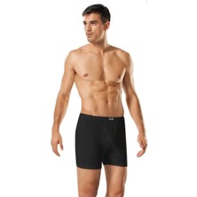 Tutku Erkek Siyah 4lü Paket Büyük Beden Paçalı Arjantin Külot