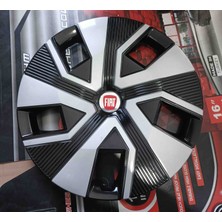 Yk Fiat Egea / Linea / Doblo / Fiorino / Punto Uyumlu 15 Inç Jant Kapağı 4'lü Takım Amblem Hediyeli