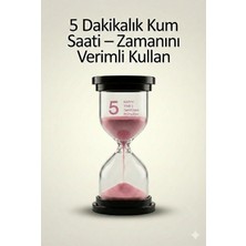 Nemere 5 Dakikalık Kum Saati Zamanlayıcı – Pembe Dekoratif Masa Saati 4 Renk Seçeneği