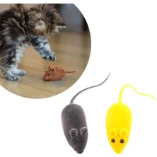 Nemere  2li Evcil Hayvan Eğitim Sevimli Elastik Kedi Fare Yakalama Interaktif Sesli Eğitim Oyuncağı