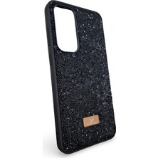 Epro Samsung Galaxy S24 Fe Uyumlu Simli Taşlı Işıltılı Kamera Koruma Çıkıntılı Içi Kadife Lüks Kılıf