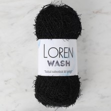 Nemere Loren Wash Siyah El Örgü Ipi - R004 - 34041