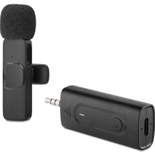 AyrStore Kablosuz Mikrofon 3.5 mm Siyah HDX2787