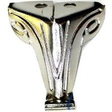 Nemere Moda Sac Ahşap, Sunta Sandık Ayağı, Kutu Ayak 2,5 cm - Nikel