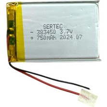 Nemere 383450 3.7V 750 Mah Li-Polymer Pil DEVRELI/1.5A