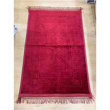 Nar Lüks Kalın Yumuşak Peluş Kaymaz Taban Seccade