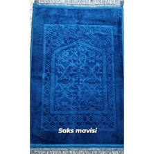 Özselam Kendinden Desenli Peluş Seccade