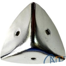 Nemere Dekoratif, Kutu, Sandık Köşesi - 45X28 Mm, Büyük, Nikel, 100 Adet