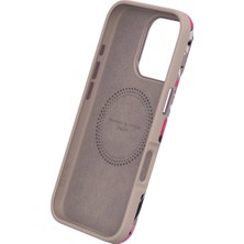 AyrStore Onegif Iphone 15 Pro Max Flower Series Magsafe Kapak - Beyaz