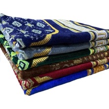 Tusebu Kadife Desenli Seccade – Karışık Renk, Yumuşak ve Kolay Katlanır