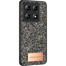 AyrStore Onegif Xiaomi Mi 14T Pro Bright Simli Kapak - Gümüş