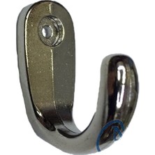 Nemere Büyük Tekli Fincan Askı, Dekor Askısı - Nikel, 12X23X30 mm