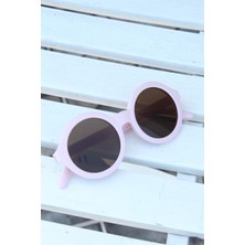 AyrStore Pembe Renk Yuvarlak Iskandinav Çocuk Gözlüğü