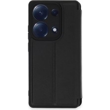 AyrStore Xiaomi Redmi Note 13 Pro 4g Kılıf Flip Cover - Siyah