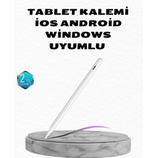 Derin Stok Manyetik Dokunmatik Kalem – Bluetooth Gerektirmeyen, Type-C Şarjlı, Ipad ve Android Uyumlu Hassas S