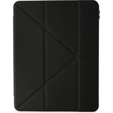 AyrStore Ipad Pro 11 (2024) Kılıf Kalemlikli Mars Tablet Kılıfı - Siyah