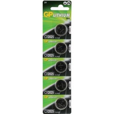 Nemere Gp CR2025 3 V Lityum 5'li Para Pil