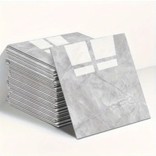 AyrStore Mermer Desen Duvar Sticker Gri 30 x 30 cm 1 Adet