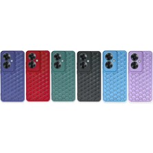 AyrStore Oppo Reno 11F Kılıf Petek Silikon Kapak - Mavi