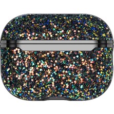 AyrStore Onegif Airpods Pro 2 (2.nesil) Bright Simli Airpods Kapak - Siyah