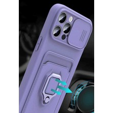 AyrStore Xiaomi Mi 11 Lite Kılıf Zuma Kartvizitli Yüzüklü Silikon - Pembe