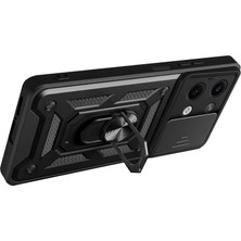 AyrStore Xiaomi Poco X6 Kılıf Pars Lens Yüzüklü Silikon - Gold