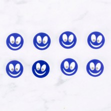 Nemere Loren Crafts 8 Li Gülen Yüz Açık Lacivert Düğme -