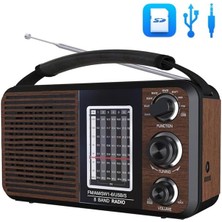 Derin Stok Magicvoice USR11 Portatif Analog Radyo FM-USB-SD/MMC-AUX 88-108 Frekans Aralığı ile Taşınabilir Müzik Keyfi